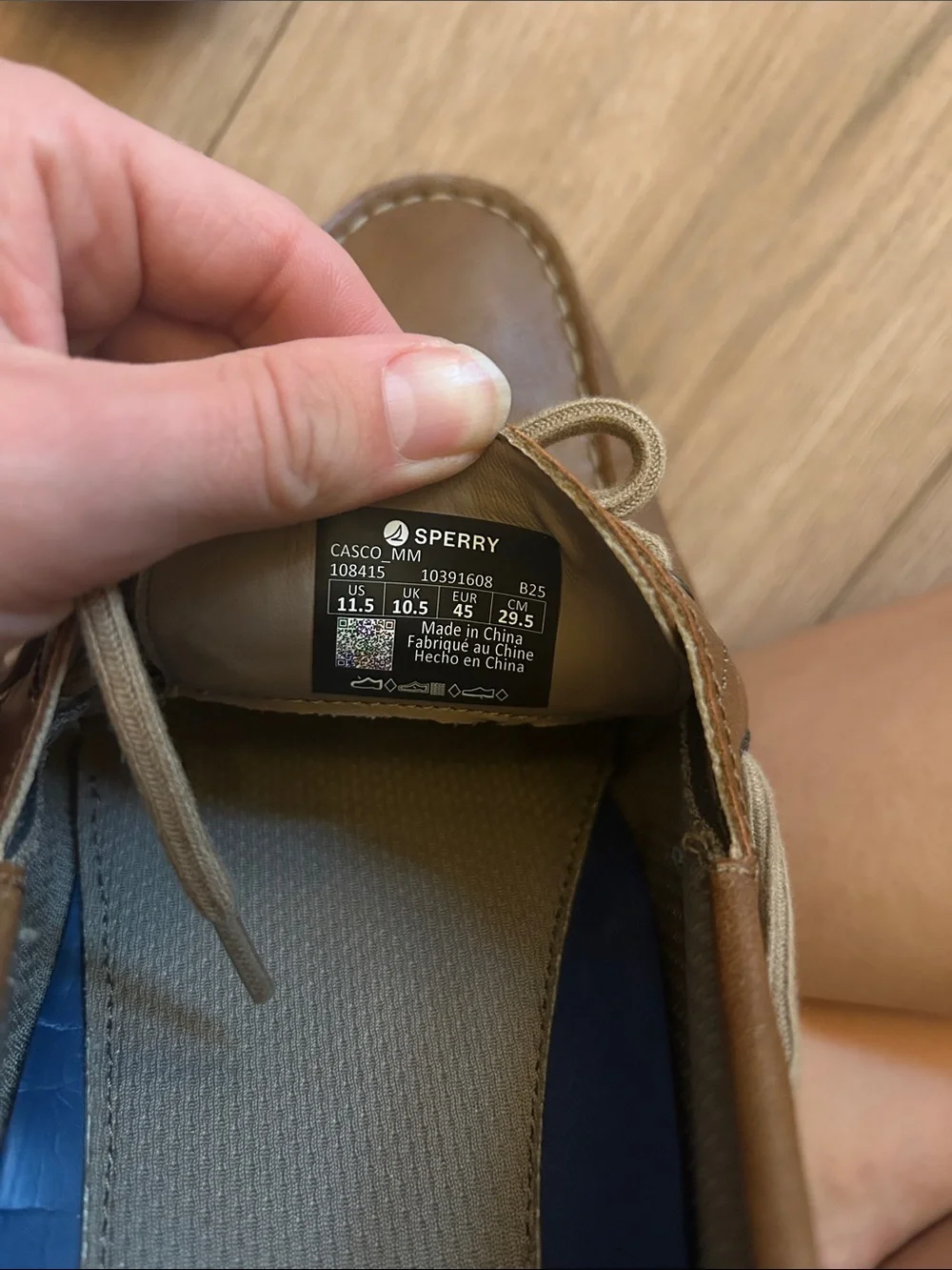 Sperry Men’s Brown Leather Deck Boat Shoes